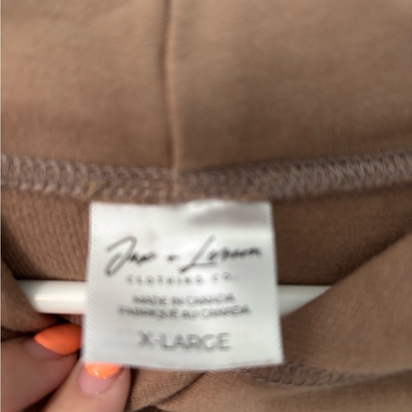 Women's Casual Brown Hoodie - Picture 3 of 4